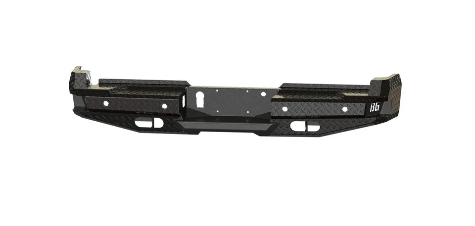 FT Rear Bumper For 2023-2026 Ford F250/350 Superduty Sensor Cutouts Gloss Black Powdercoat Bodyguard Bumpers product image