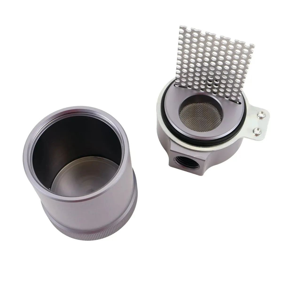 Ford Mustang V6 Oil Separator Kit With Billet Aluminum Catch Can 05-10 product image