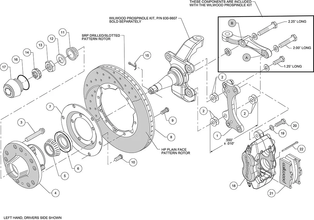 Forged Dynalite Pro Series Front Brake Kit - 140-9917 product image
