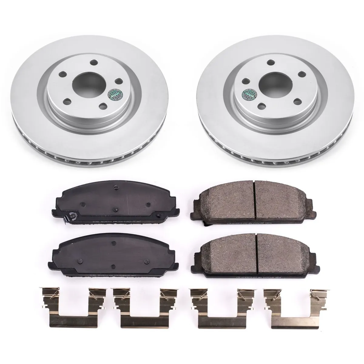 Z17 Geomet Coated Rotor Kit: Genuine Geomet Fully Coated Rotors; Ceramic Pads W/Hardware product image