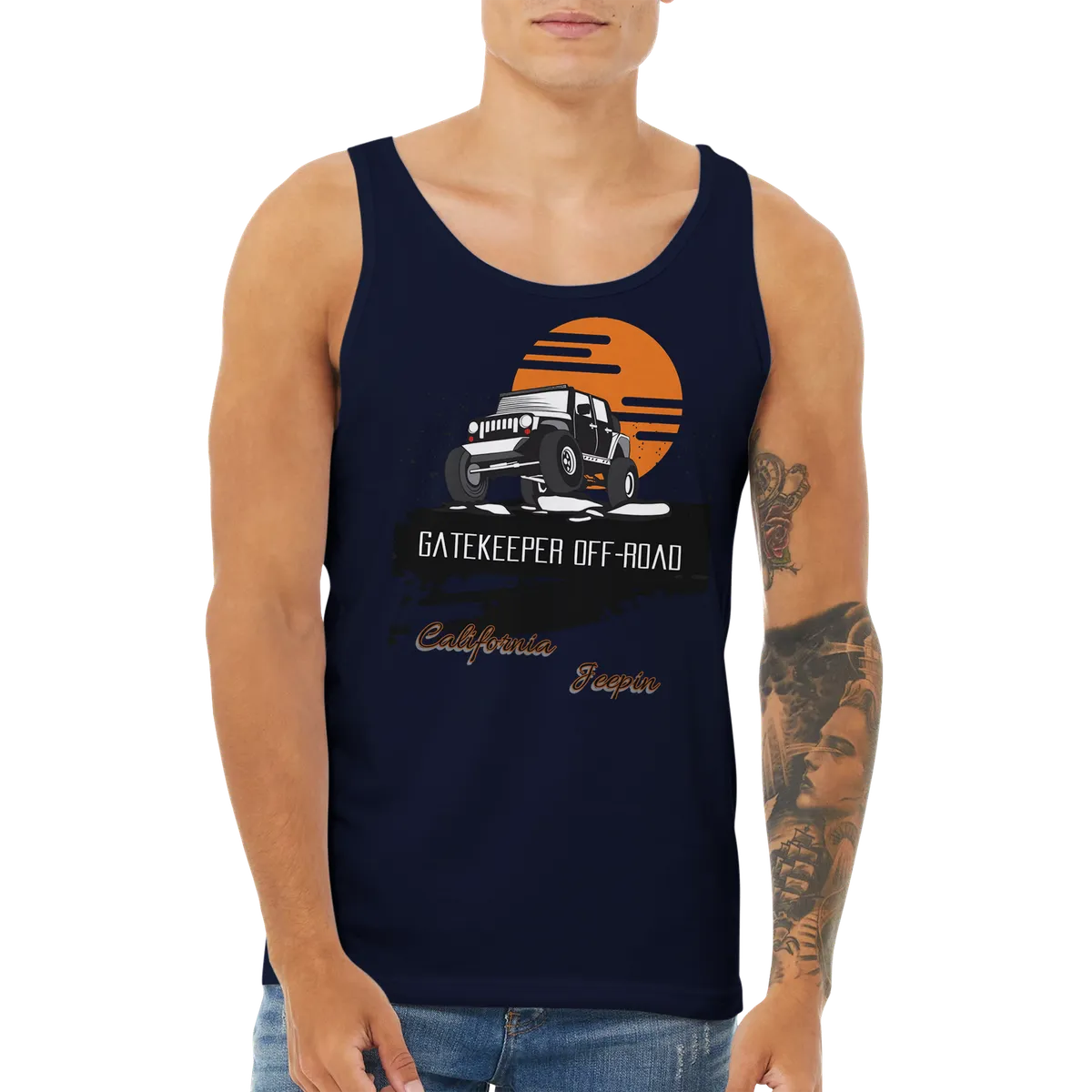 GateKeeper Cali Jeepin Premium Unisex Tank Top product image