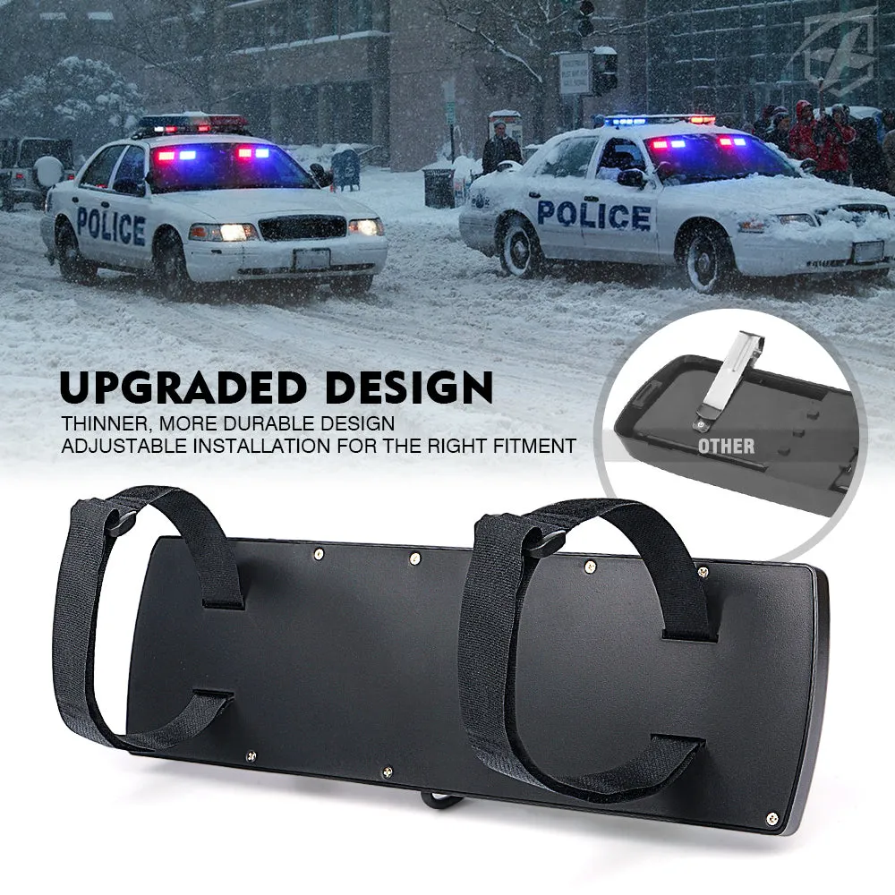 Dual Windshield Sun Visor Strobe Lights | Agent Series product image