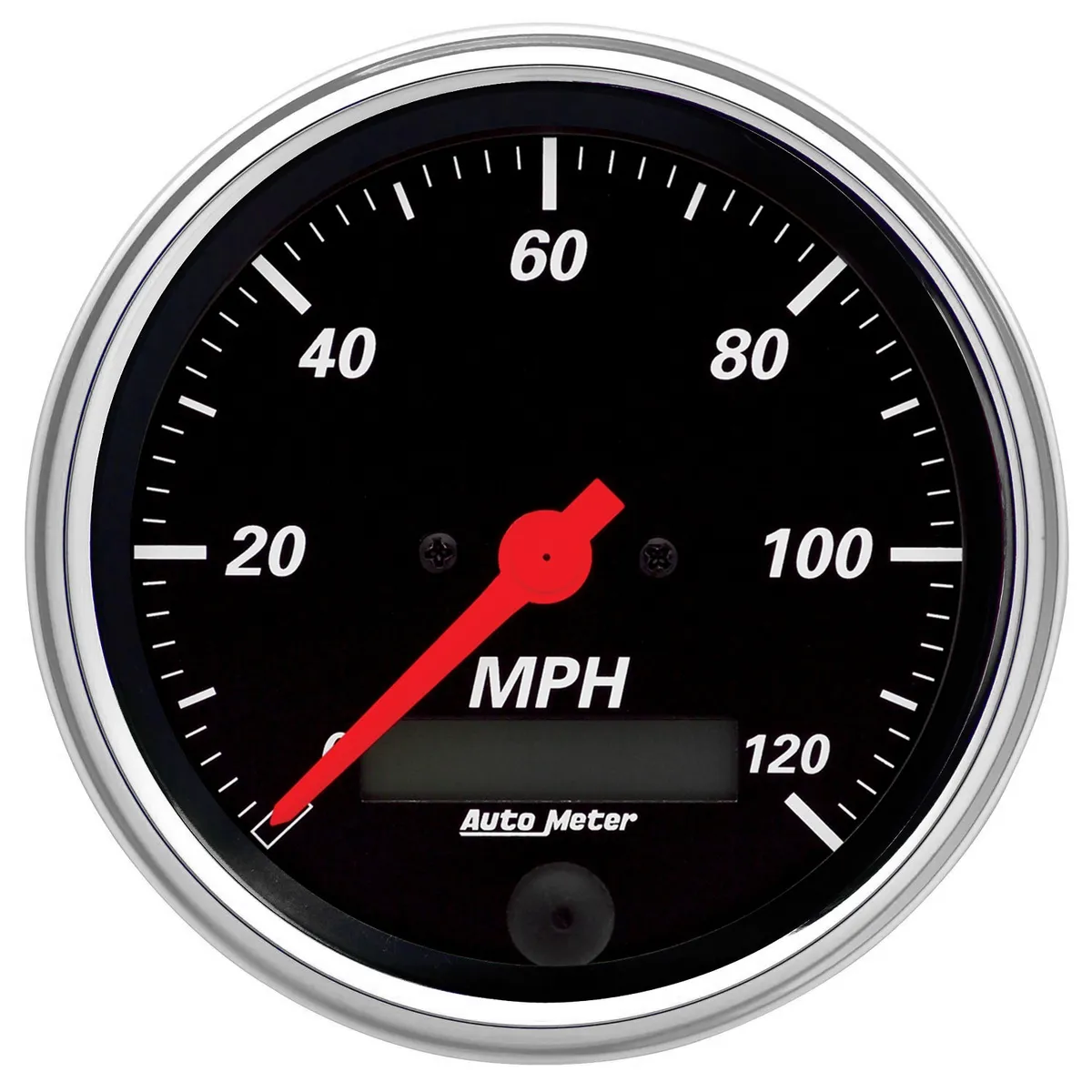 Gauge, Speedometer, 3 3/8", 120mph, Elec. Prog. w/ LCD Odo, Designer Black product image