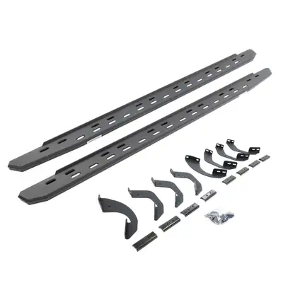 Go Rhino Go Rhino 69643687SPC - RB30 Slim Line Running Boards with Mounting Bracket Kit - Textured Black