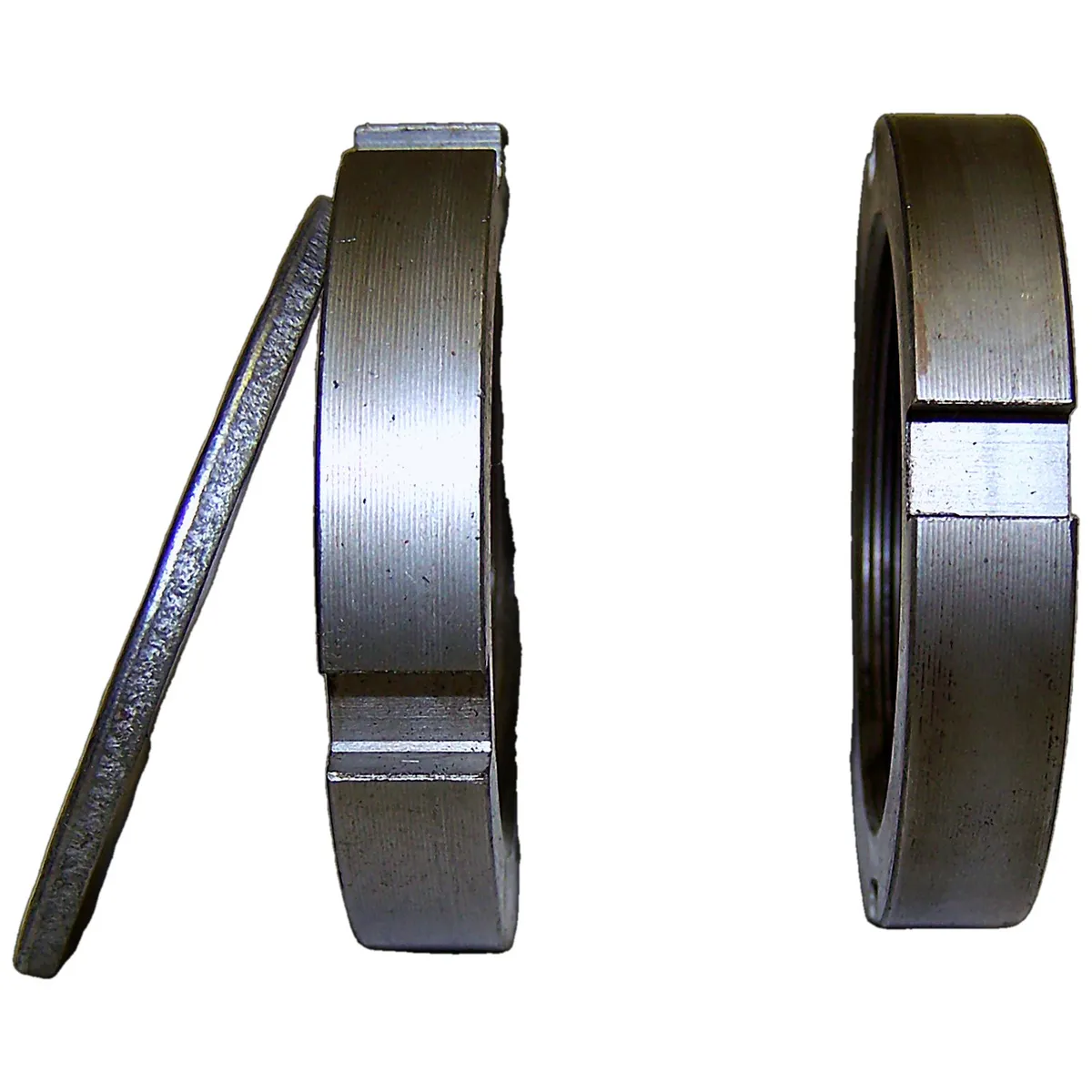 Crown Automotive Jeep Replacement 4004816K Front Spindle Nut Kit for 1974-91 SJ, J-Series (2 Spindle Nuts & 1 Lock Washer) product image