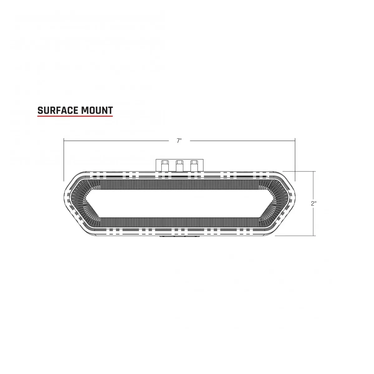 RIGID Chase, Rear Facing 5 Mode LED Light, Amber Halo, Black Housing product image