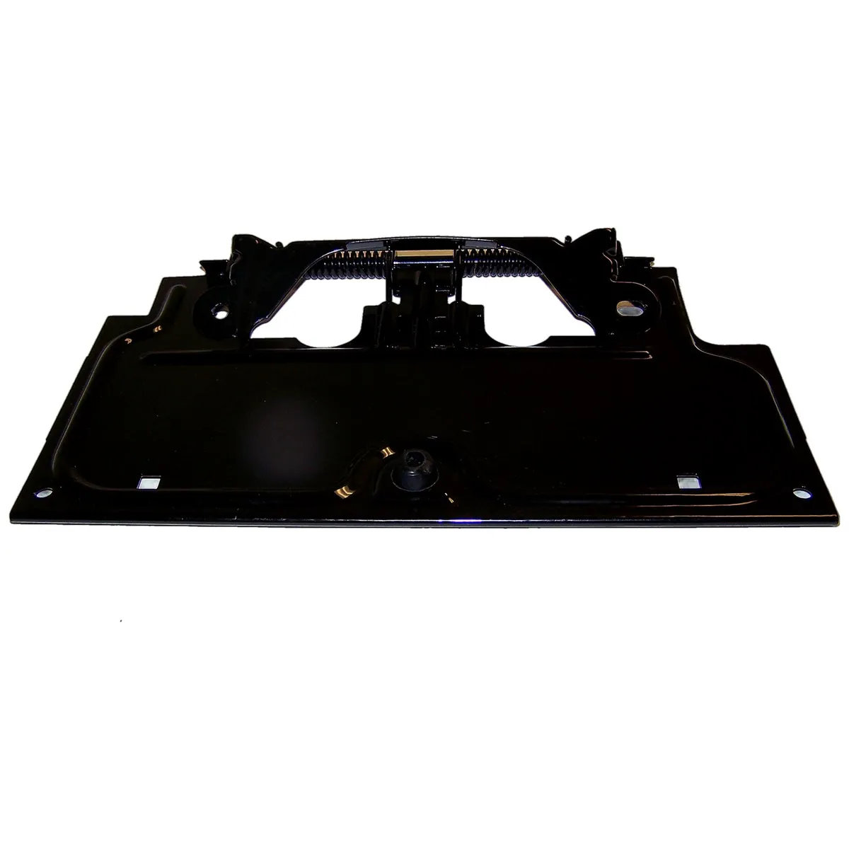 Crown Automotive Jeep Replacement 55007403 Rear License Plate Bracket for Jeep YJ Wrangler, Black, Includes Springs and Pin product image