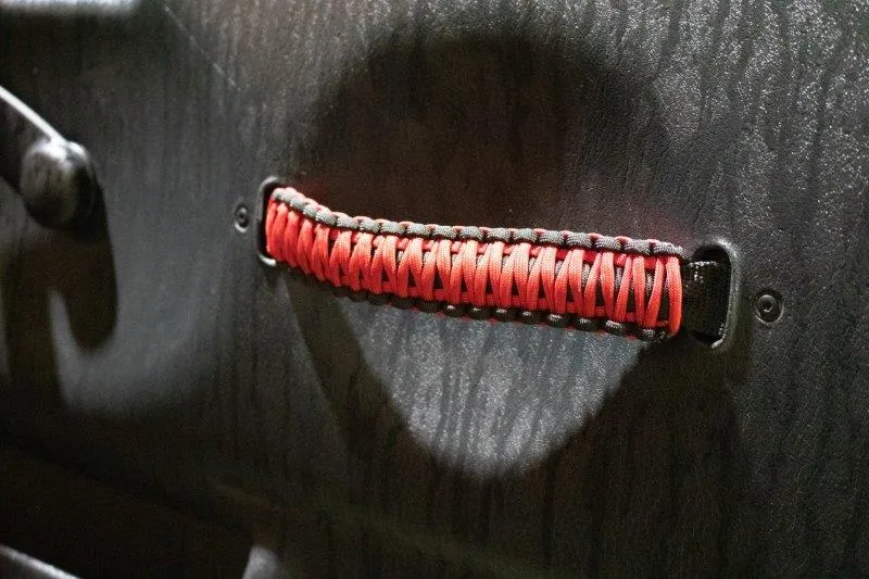 Fishbone Offroad Red Paracord Door Handles for 1997-2006 Jeep Wrangler FB55286 product image