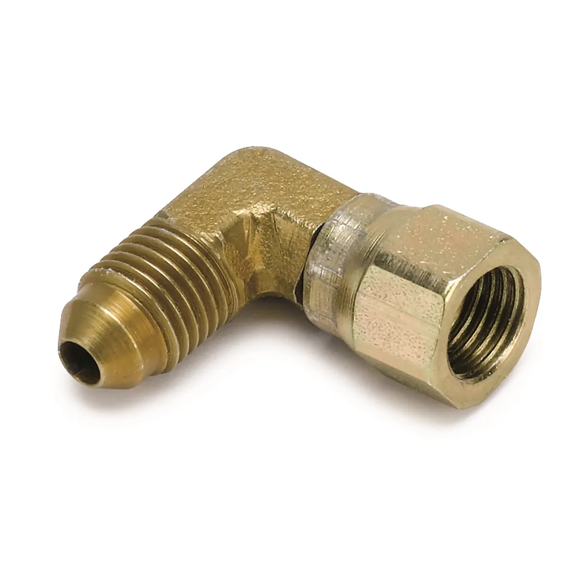 Autometer 3274 Fitting, Adapter, 90?, -4an Female to -4an Male, Steel product image