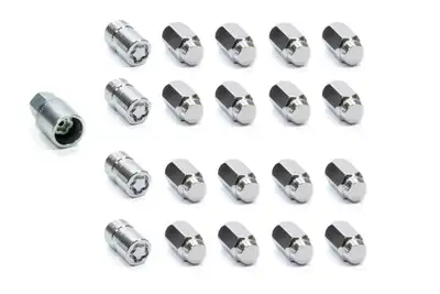 McGard 5 Lug Hex Install Kit M14x1.5 Cone Seat W/Wheel Lks 22mm Hex 1.635 In Oal Chro