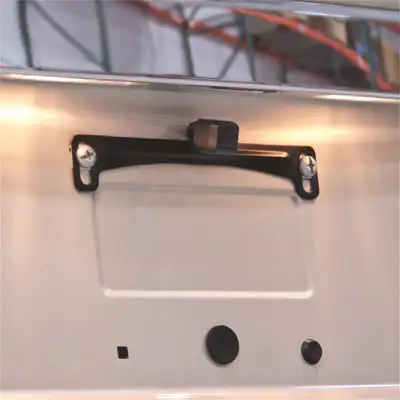 Brandmotion Universal Dual Mount CMOS Camera; Metal License Plate and Camera Mount; 22ft. Chassis Harness To RCA Included; Parking Gridlines and Image Mirroring Available;