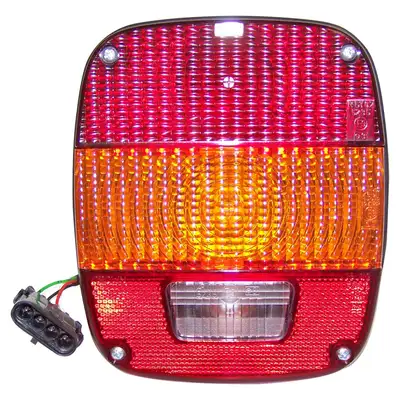 Crown Automotive Jeep Replacement Tail Light Assembly; For Use w/ Jeep 1981-1983 CJ-5/ 1981-1986 CJ-7/ 1981-1986 CJ-8 w/Europe And Australian Design Rules; 1987-1995 YJ Wrangler Europe;