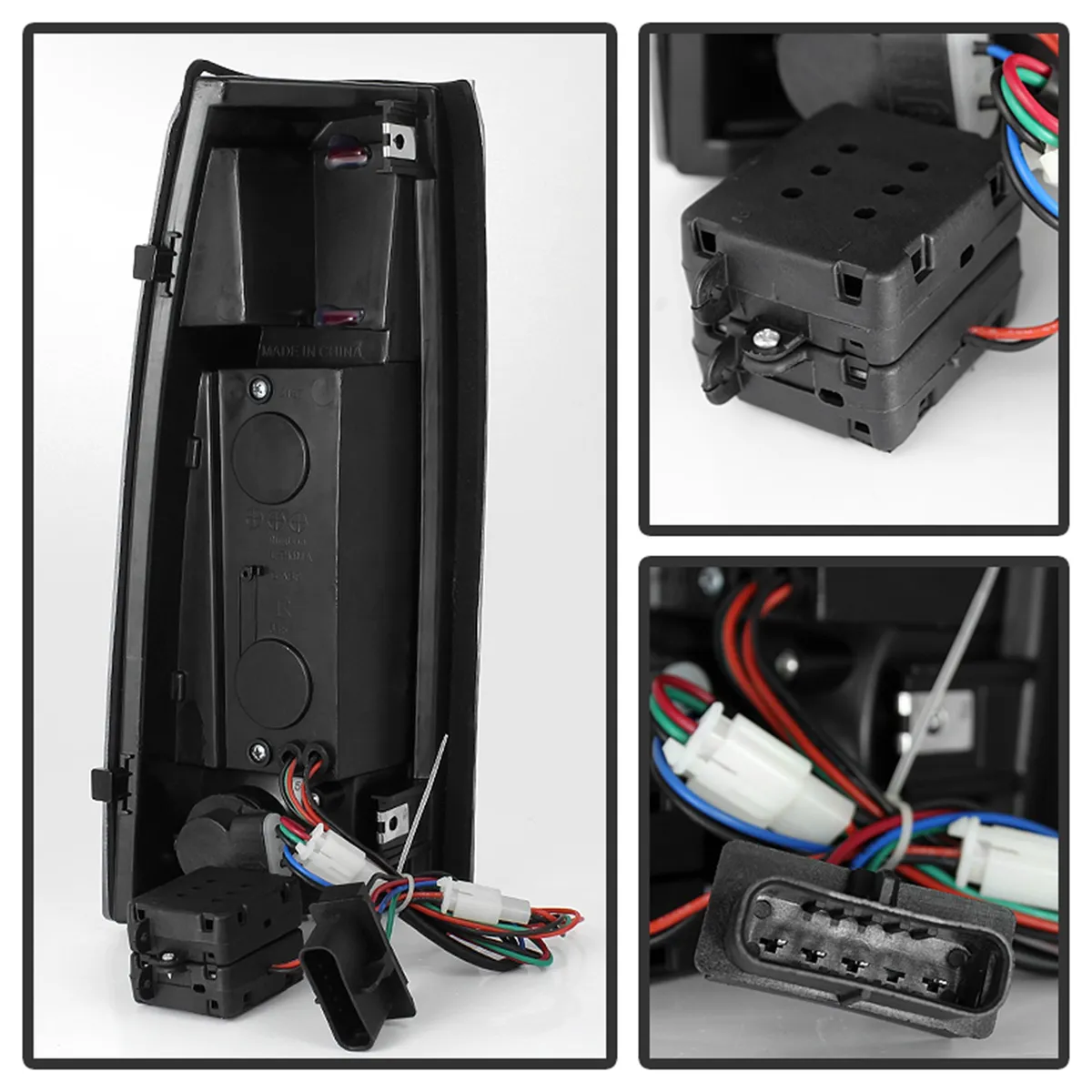 XTune LED Tail Lights; Chrome Housing; Clear Lens; product image