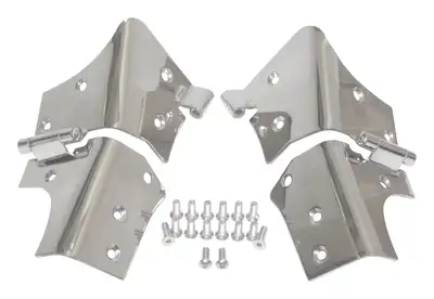Crown Automotive Jeep Replacement RT Off-Road - Stainless Stainless Windshield Hinge Kit