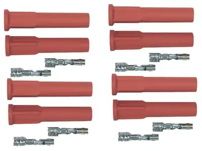 MSD Straight Spark Plug Boots - 8-pack