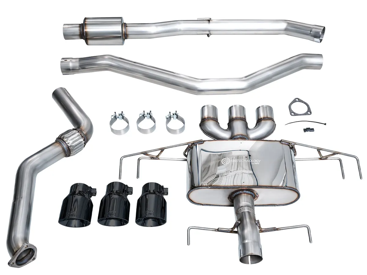AWE Touring Edition Exhaust for DE5 Integra Type-S - Triple Diamond Black Tips product image