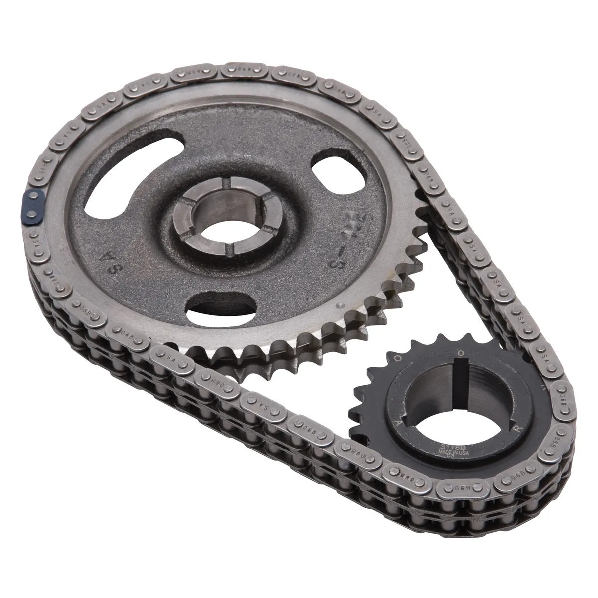 Edelbrock 7818 Performer-Link Adjustable True-Roller Timing Chain Set product image
