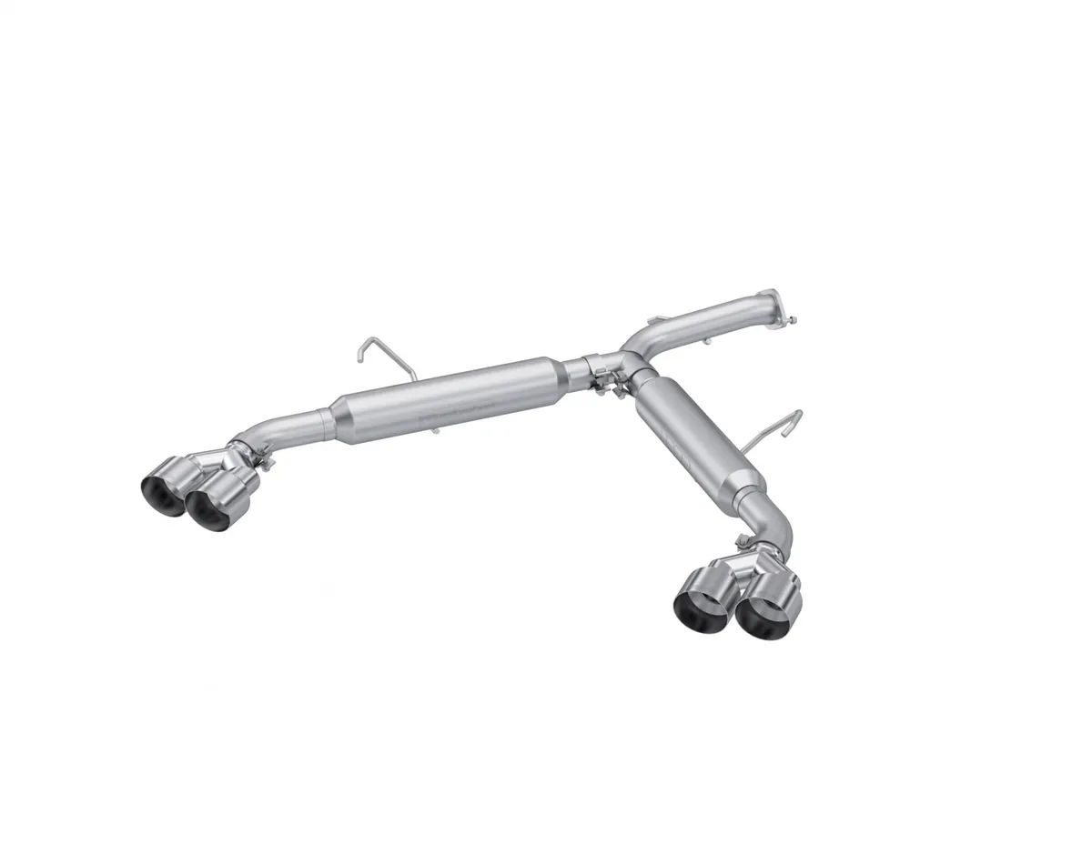22-24 Kia Forte GT 1.6L Turbo Sedan 2.5 Inch Axle-Back Exhaust System, Armor Lite, Aluminized Steel Dual Split with Quad Exhaust Tips, MBRP product image