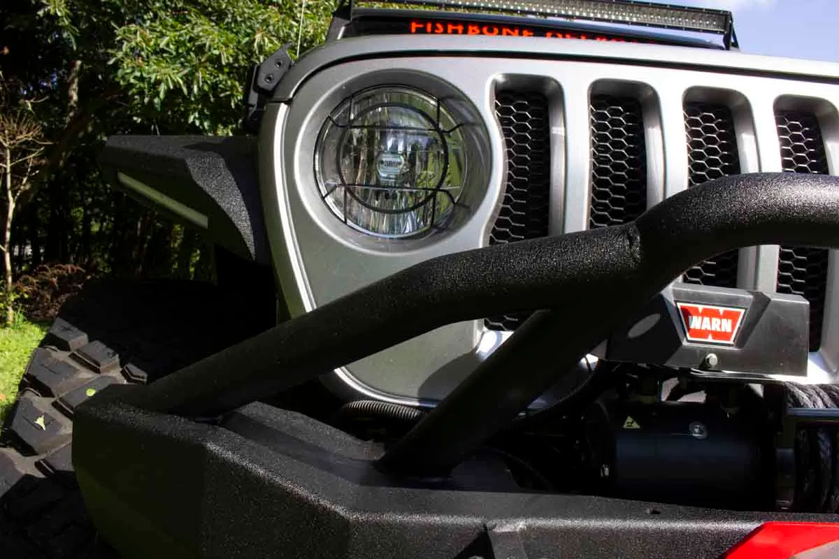 Fishbone Offroad Mid-Width Front Winch Bumper for 2018 & Up Jeep Wrangler/Gladiator FB22088 product image