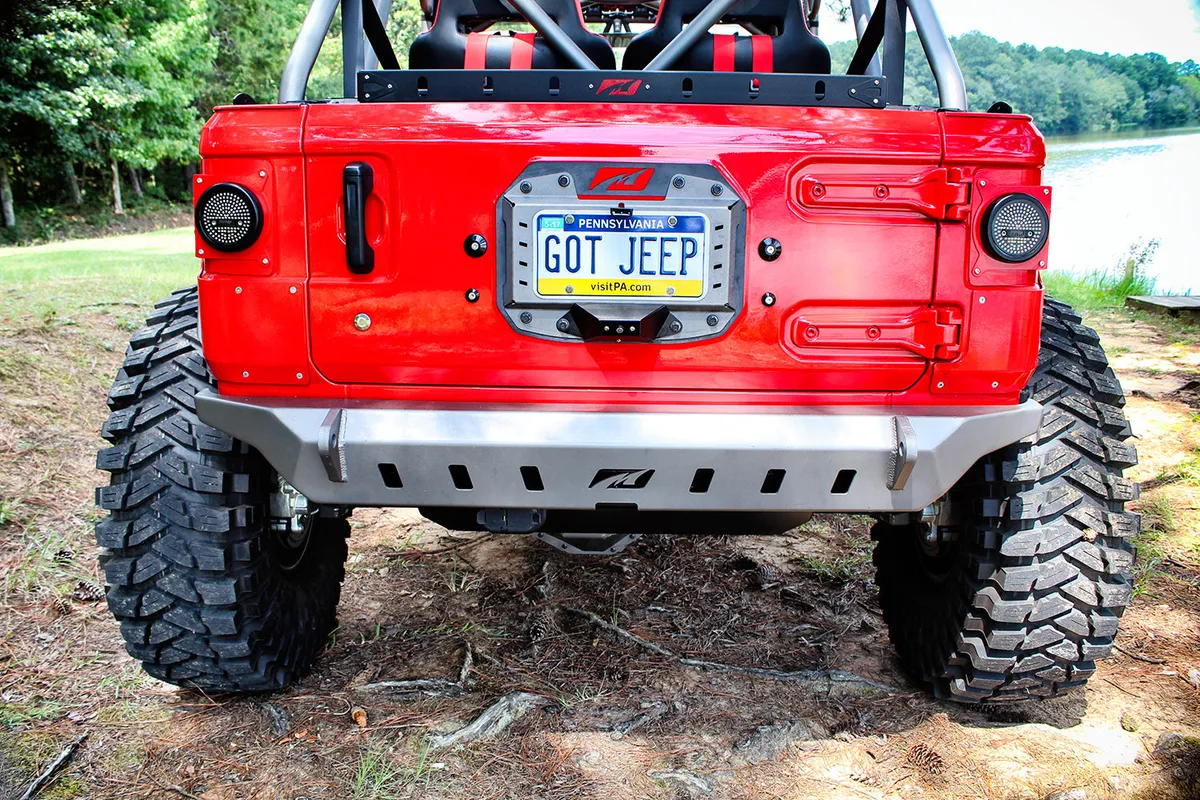 Motobilt Crusher Rear Bumper - Bare Steel - JL product image