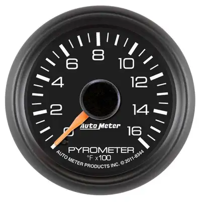 AutoMeter Gauge, Pyrometer (EGT), 2 1/16", 1600?F, Stepper Motor, GM Factory Match