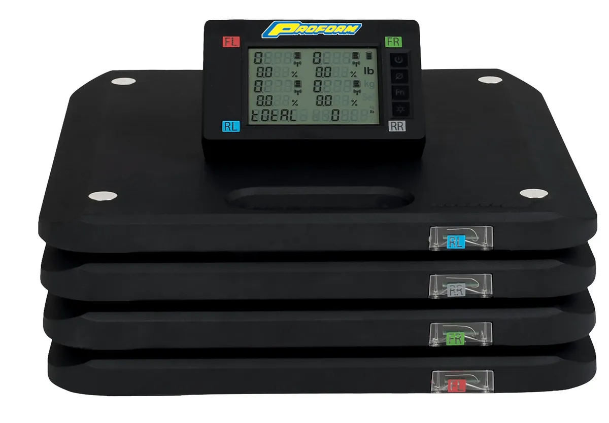 Slim Wireless Vehicle Scale System 7,000LB Capacity 1,750LB Per Pad Rating Includes 4 Pads Proform product image