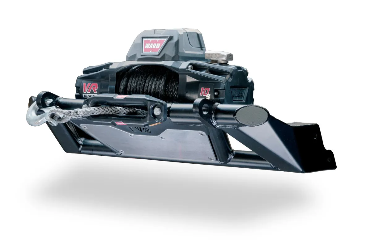 EVO Manufacturing KSPEC Pre Runner Front Winch Tube Bumper - Raw - JT/JL/JK product image