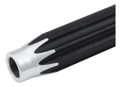 Quickcar Racing Products 5/8 Aluminum Scalloped Tube - 14.5in.