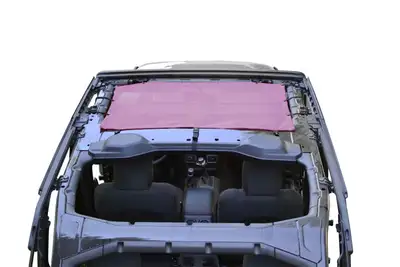 Steinjager Tops and Covers 2018 to Present Fabric Teddy Front Seats onlyMauve MauveTan