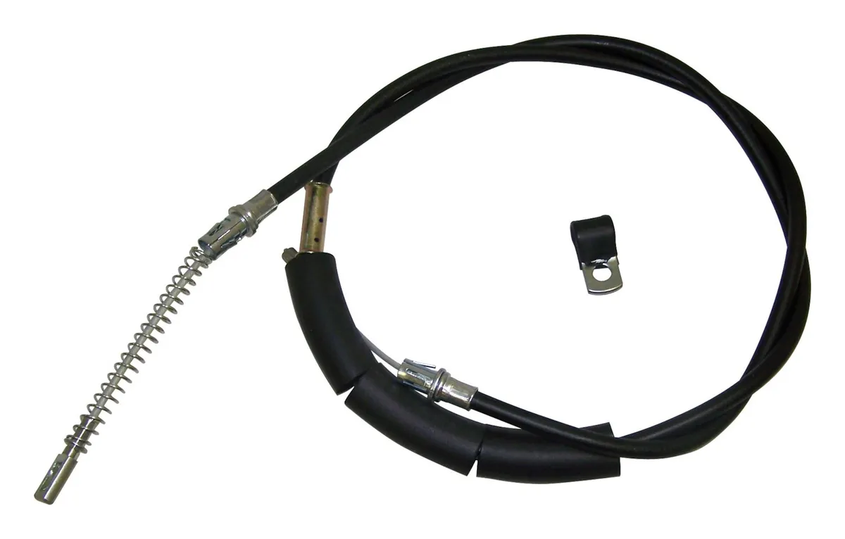 Crown Automotive Jeep Replacement RT Off-Road - Metal Black Parking Brake Cable
