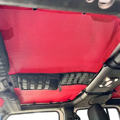 Bartact Front Tactical Sun Shade for Jeep Gladiator 2019+ w/ optional MOLLE Storage | Pat Pending | Bartact - YES / Tan / 2019-24