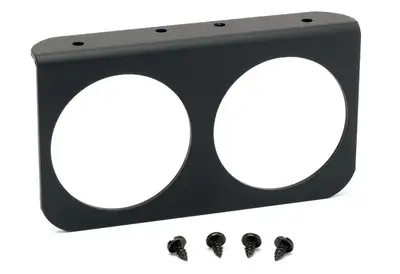 AutoMeter Autometer 3232 Gauge Mounting Panel, Dual, 2 5/8, Black, Aluminum