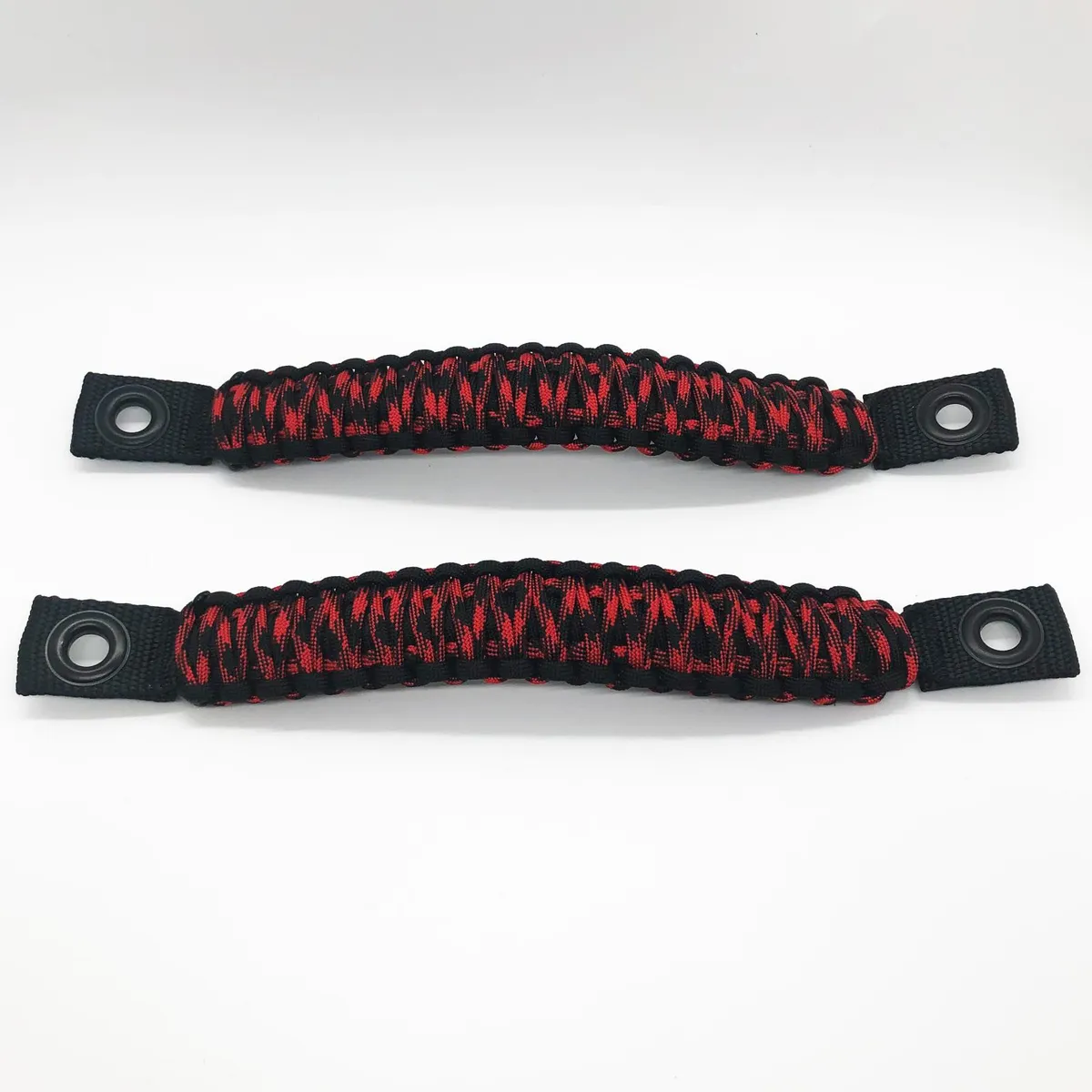 TJ Door Handles, Paracord Jeep® Grab Handles for Jeep Wrangler TJ & LJ 97-06 - Interior Door Pull Handles 550 Paracord Grab Handles w/ Grommets (PAIR) | Bartact® product image