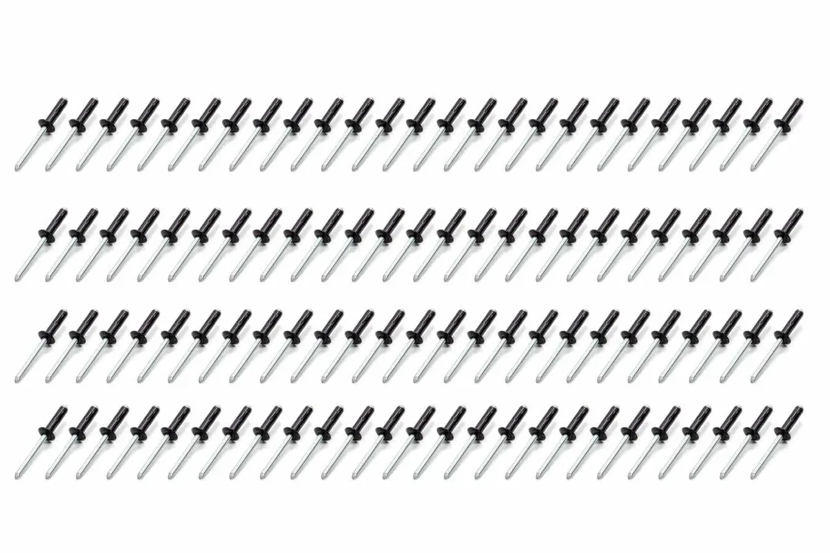 FiveStar Sm Hd Rivet Black Multi -grip 100pk