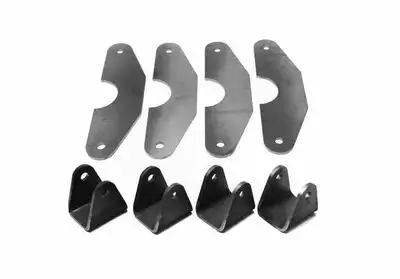 Steinjager Steinjäger Tabs and Clevises, Weld On 4 Link Tab and Clevis Kits 0.500 Bore 2.75 Axle Diameter 3.00 Inch Clevis Jaw 4 Clevises, 4 Parallel Tabs