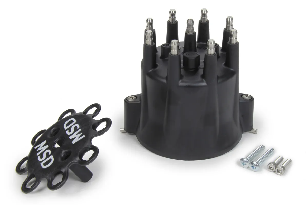 MSD Chevy/Ford/Chrysler v8 Distributor Cap Hei Terminals Spark Plug Wire Retainer