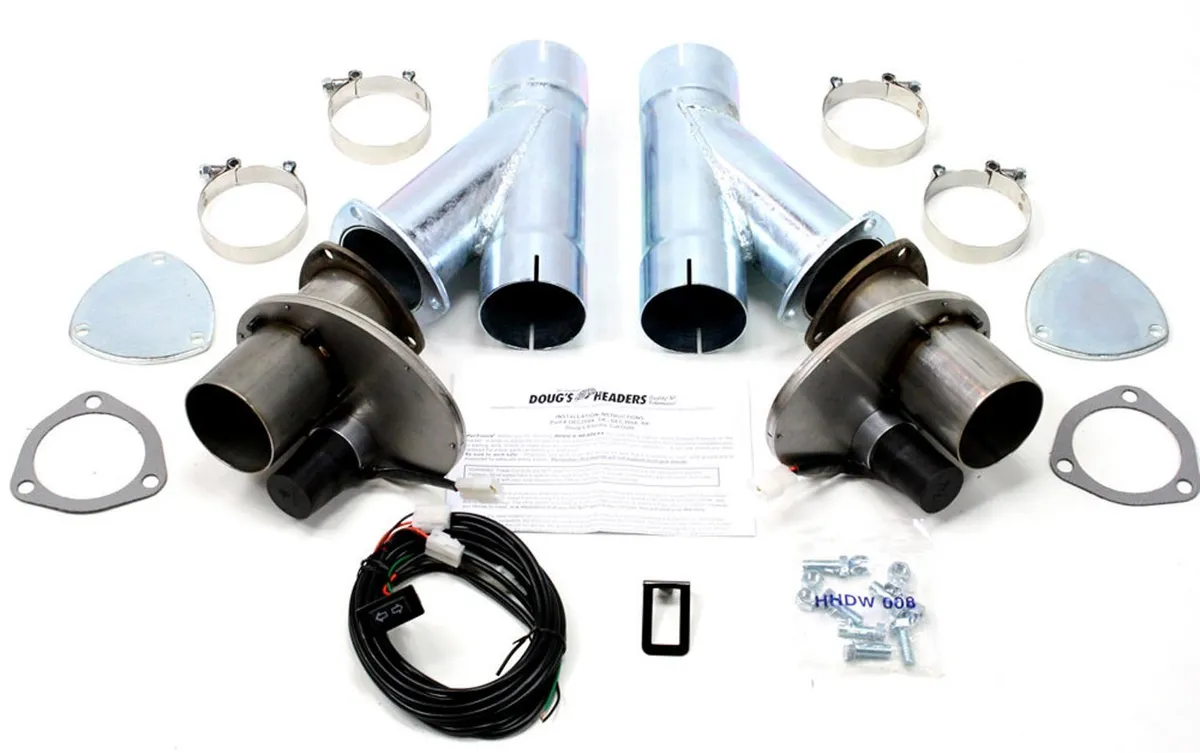 Doug's Headers Doug's Headers DEC300AK Electric Cut-Out 3" Pair with Hook-Up Kit