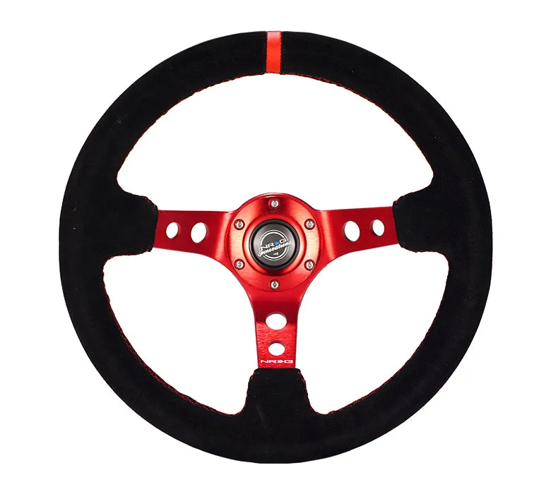 Steering Wheel 350mm 3in Dish Black Suede product image