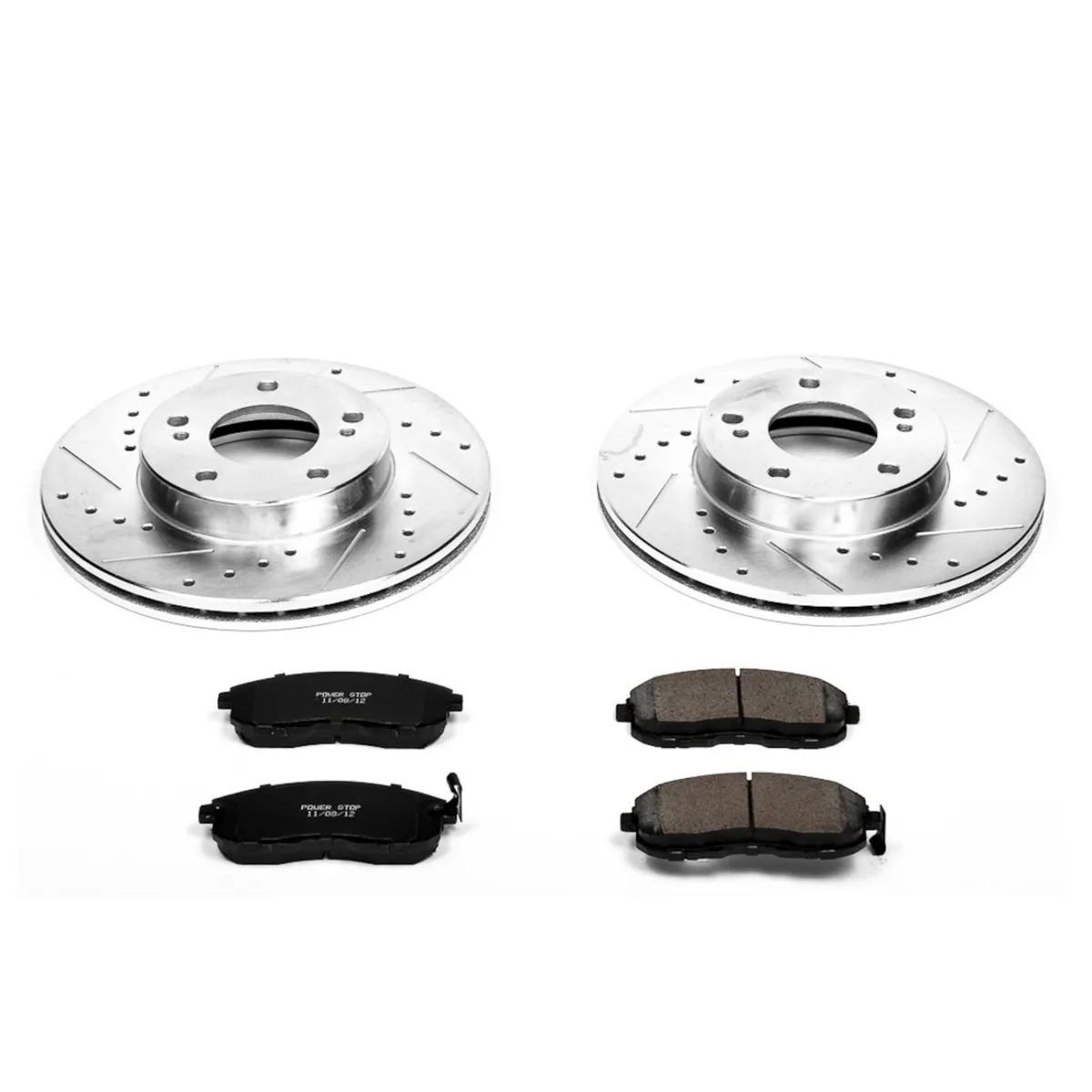 Z23 Evolution Sport Upgrade Kit: Drilled/Slotted Rotors; Carbon-Fiber Ceramic Pads W/Hardware product image