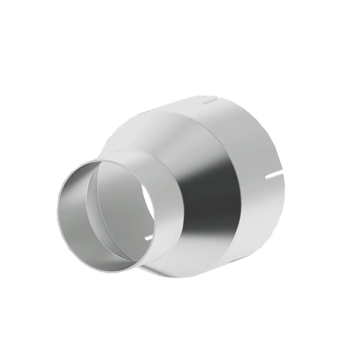 Universal Exhaust Adapters; 4 in. Inlet Diameter To 5 in. Inlet Diameter; 7 in. Length; T409 Stainless Steel; product image