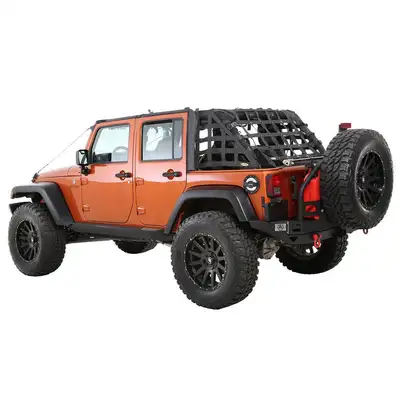 Smittybilt 0718 Wrangler 2DR Cres2 Heavy Duty Cargo Restraint System/2in Webbing/Black
