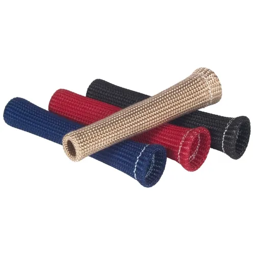 Plug Wire Sleeve Braided 6 x .375 Inch Up to 750 Degree F Black 4 Pack Thermo Tec product image