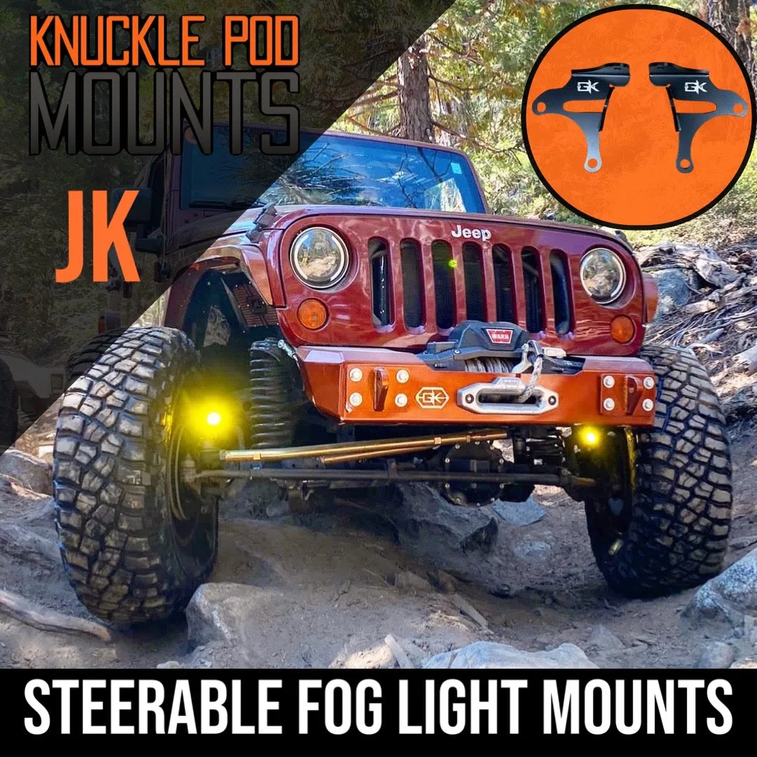 Jeep JK Steerable Knuckle Pod Light Mounts (2007-2018 Wrangler) product image