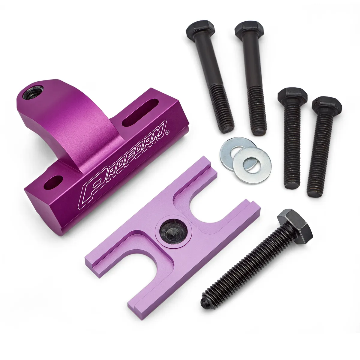 Engine Valve Spring Compressor On-Head Direct Mount Fits All GM Cylinder Heads Universal Purple Anodized Aluminum Proform product image