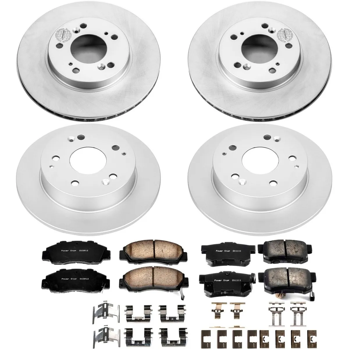 Z17 Geomet Coated Rotor Kit: Genuine Geomet Fully Coated Rotors; Ceramic Pads W/Hardware product image