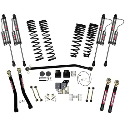Skyjacker 6.5 in. Lift Kit.Gladiator JT Non-Rubicon._x000D_ GasWill Not Fit Diesel Models._x000D_ Will Not Fit Mojave Models._x000D_ Aftermarket Double Cardan Front Driveshaft With Transfer Case Output Yoke Required.