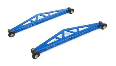 True Performance & Fabrication Spoiler Brace 10.5in Blue Pair