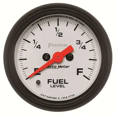 AutoMeter Gauge, Fuel Level, 2 1/16", 0-280O Programmable, Phantom