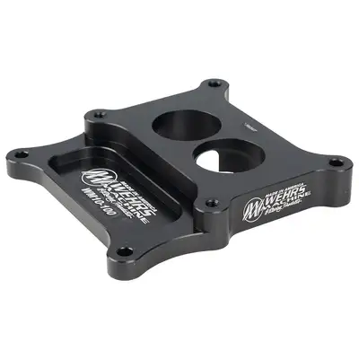 Wehrs Machine & Racing Products Carb Adapter 2bbl to 4bbl Holey 1in Thick