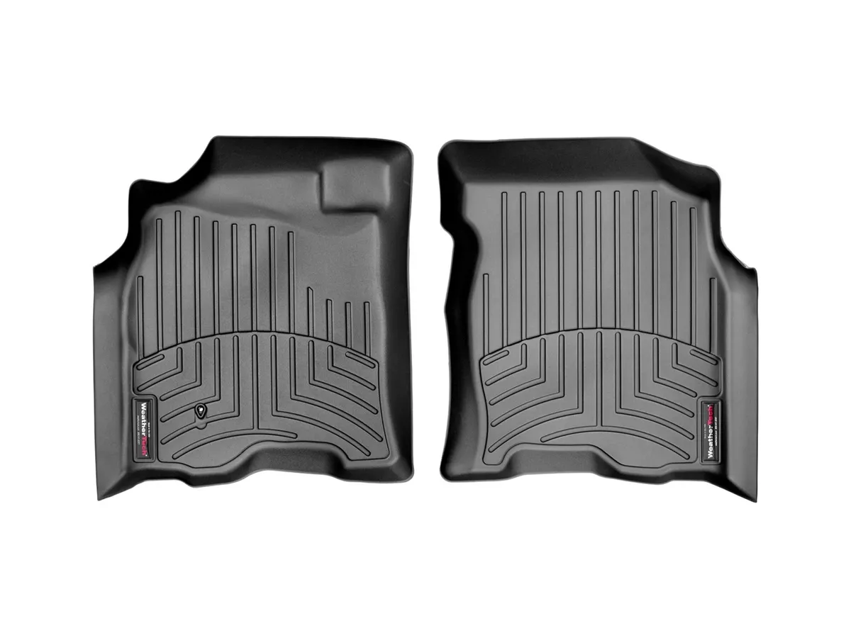 Weathertech 2004 - 2006 Toyota Tundra Double Cab Black Front FloorLiner Bench seat truck requires trim marked on part